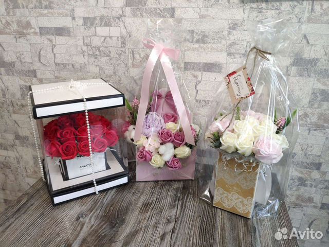 Букет из мыльных цветов)