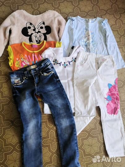 Детские вещи пакетом для девочки 110 116