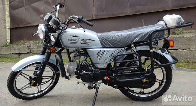 Мопед swift silver, серебристый цвет