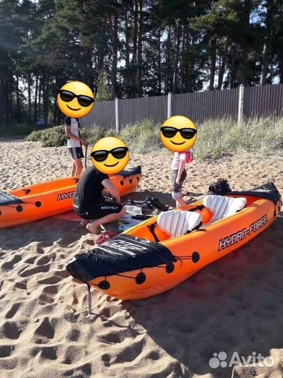 Каяк, байдарка, лодка надувная. прокат