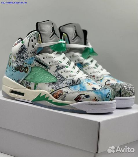 Кроссовки Nike Air Jordan 5 Retro White (Арт.46710