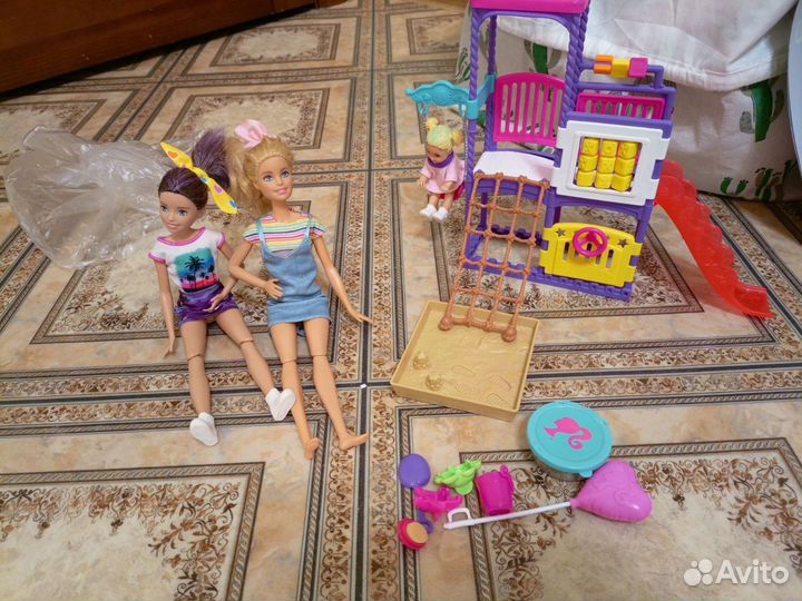 Барби зоомагазин, детская площадка и животные