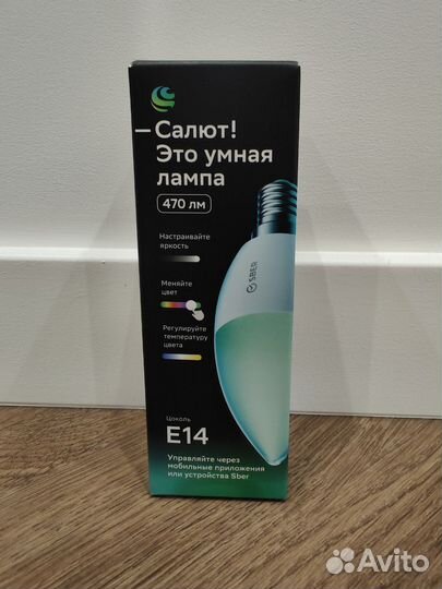 Умная лампа Sber светодиодная, E14, С37, sbdv-0011