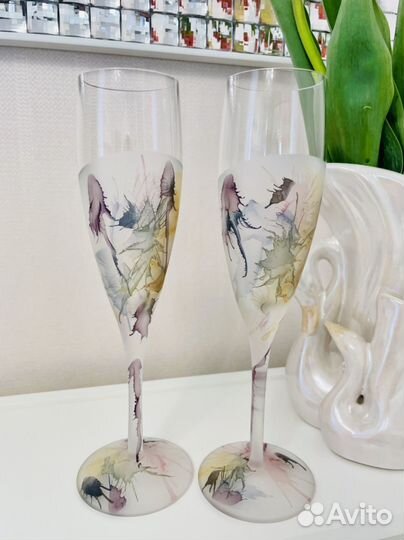 Бокалы, фушеры, стаканы