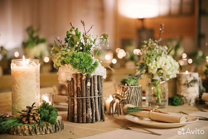 Декор Рустик для свадьбы