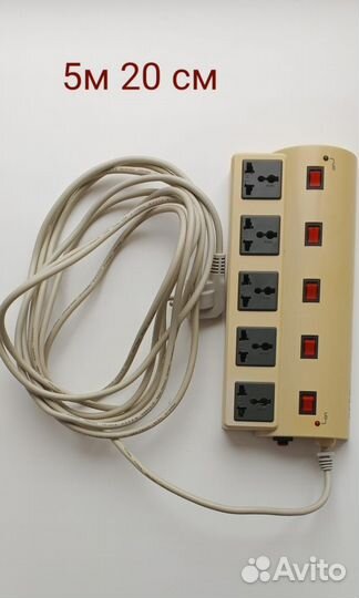 Сетевой фильтр с кнопкой вкл