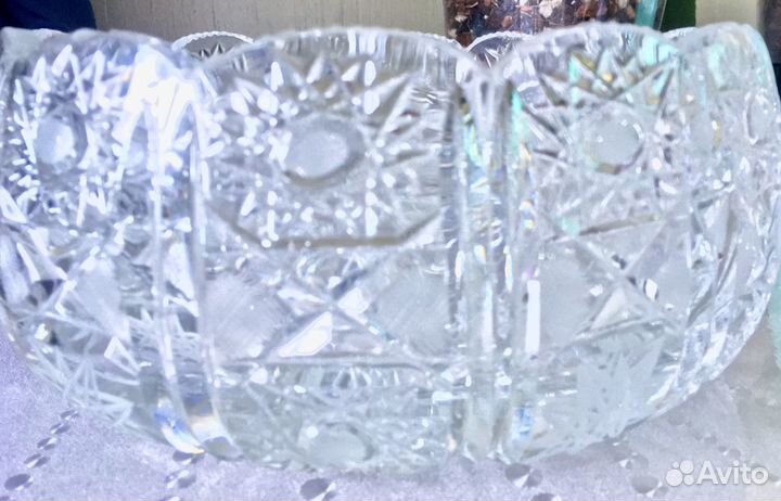 Хрустальная ваза для фруктов, Чехия