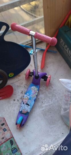 Самокат детский трехколесный бу