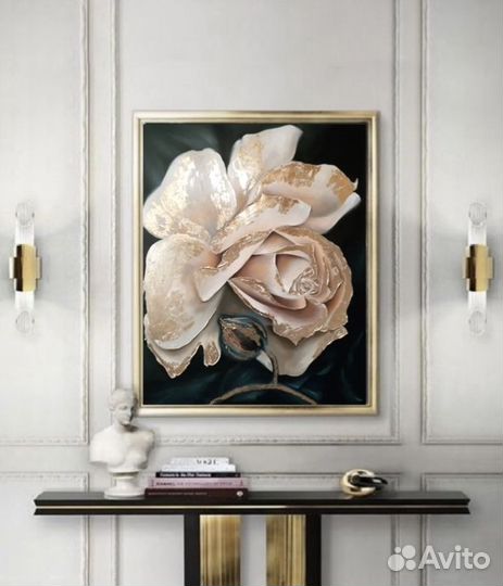 Картина маслом цветы