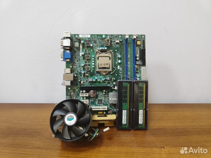 Материнская плата 1155+i5-3570+16Gb+Кулер