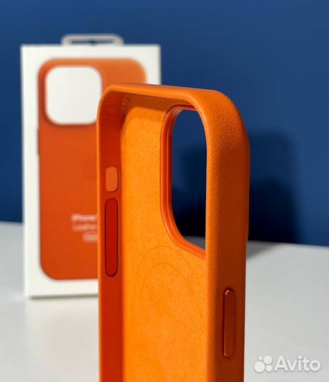 Чехол Leather Case MagSafe iPhone 14Pro/14 Pro Max