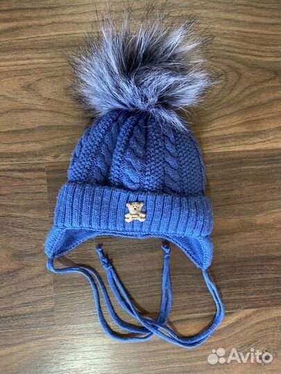 Зимняя шапка для новорожденного