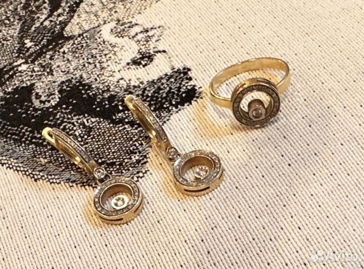 Комплект с бриллиантами