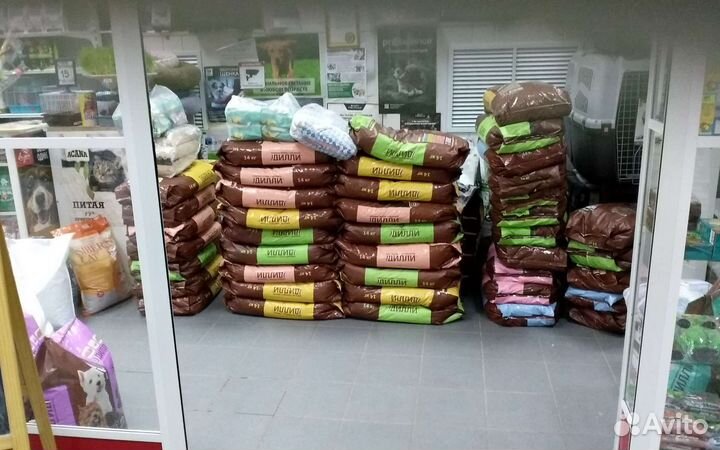 Дилли 14 кг корм сухой для собак в ассортименте