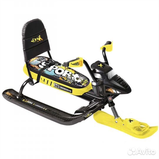 Детский снегокат со спинкой Nika