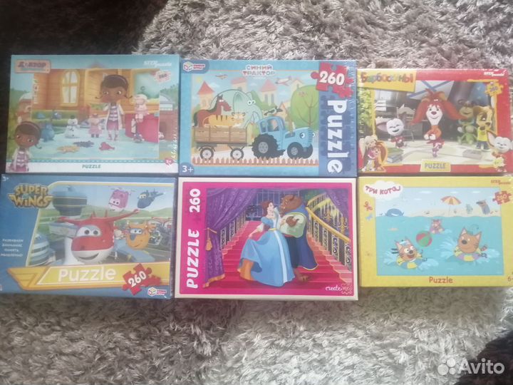 Пазлы детские новые