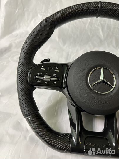 Руль Mercedes AMG w205 w213 w222 w217 карбон