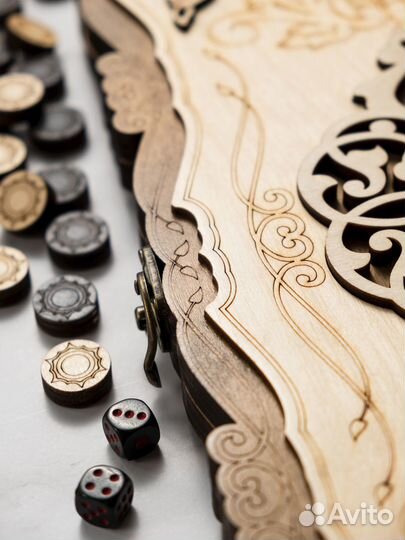 Нарды большие деревянные 50х50 см новые