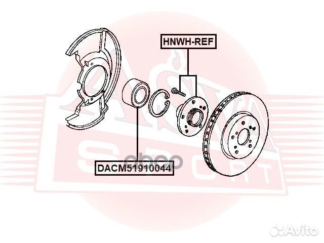 Ступица передняя hnwhref asva