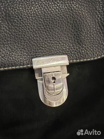 Мужской кожаный портфель бу balmain оригинал