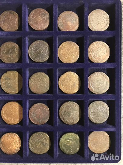 Коллекция 5 копеек 1763-87 гг Екатерина II