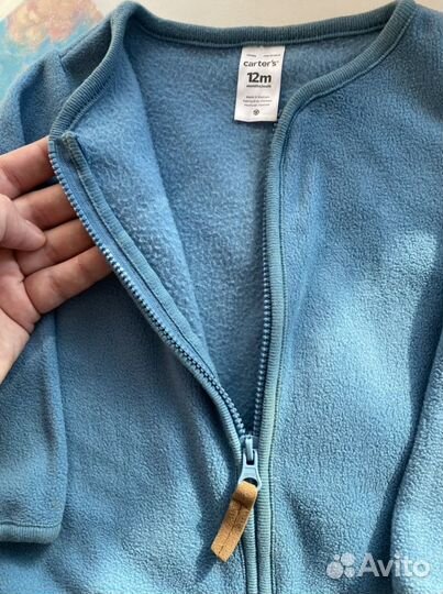 Кофта флисовая 1 год carters