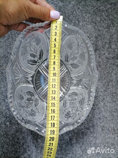 Салатник хрустальный