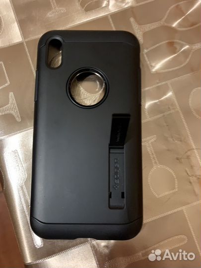 Чехол spigen для iPhone XS - Slim Armor - Черный о