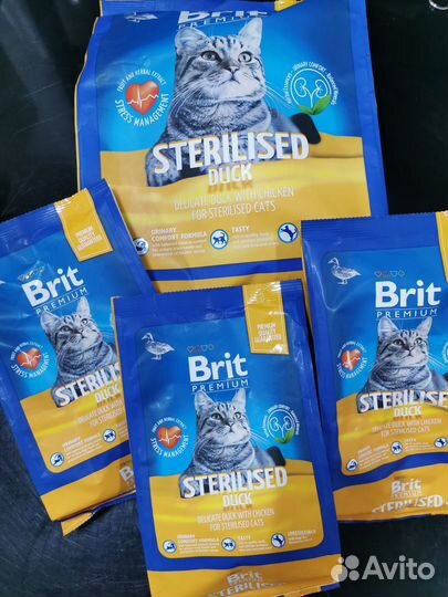 Brit premium и care сухой и влажный для кошек