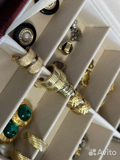 Винтажные клипсы кольца