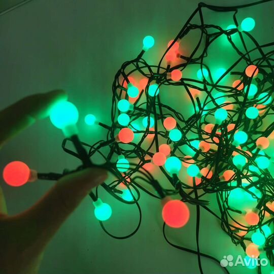 Гирлянда 10,7м. уличная новогодняя 2шт