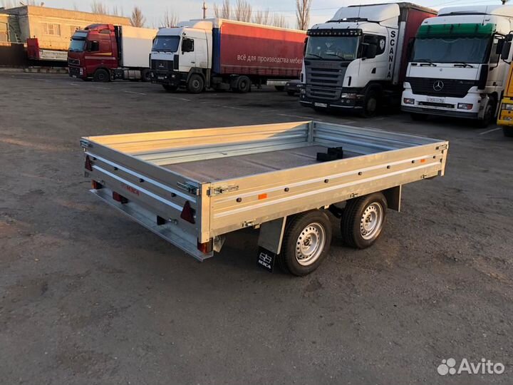 Прицеп двухосный мзса 817738.001 кузов 3*1,85 м