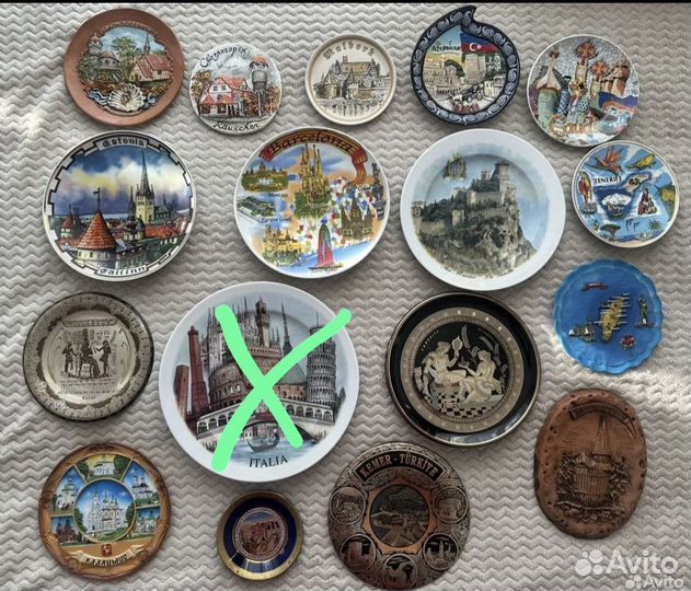 Тарелки на стену. Разные города и страны