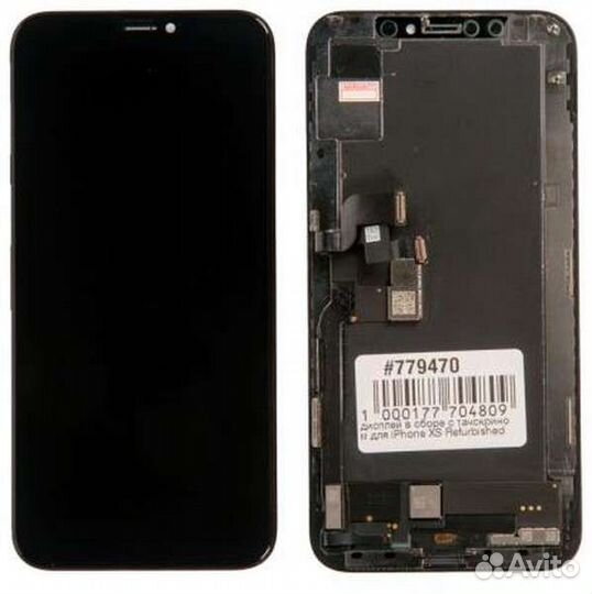Дисплей для iPhone Xs Черный (Soft oled)
