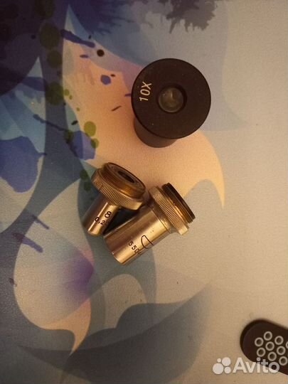 Окуляр и обьективы для микроскопа