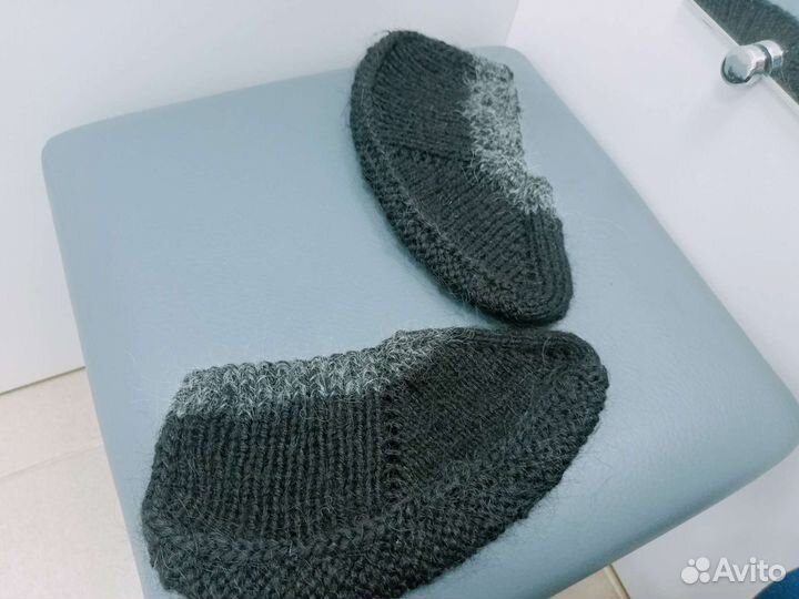 Мужские подследники ручной вязки