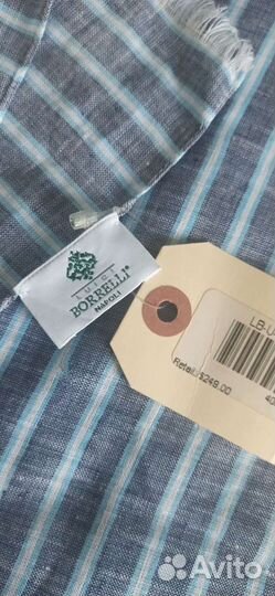 Шарф льняной Borelli 190*70 унисекс