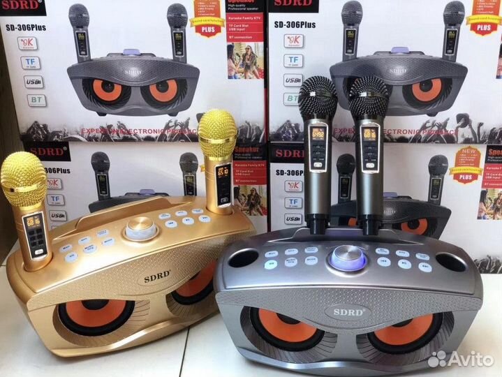 Колонка с микрофонами Blutooth SD-306 plus