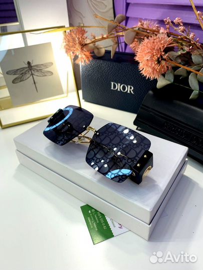 Солнцезащитные очки маска Dior серые