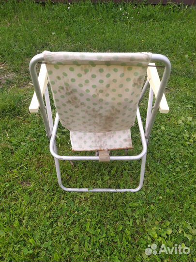 Винтажный складной детский стульчик