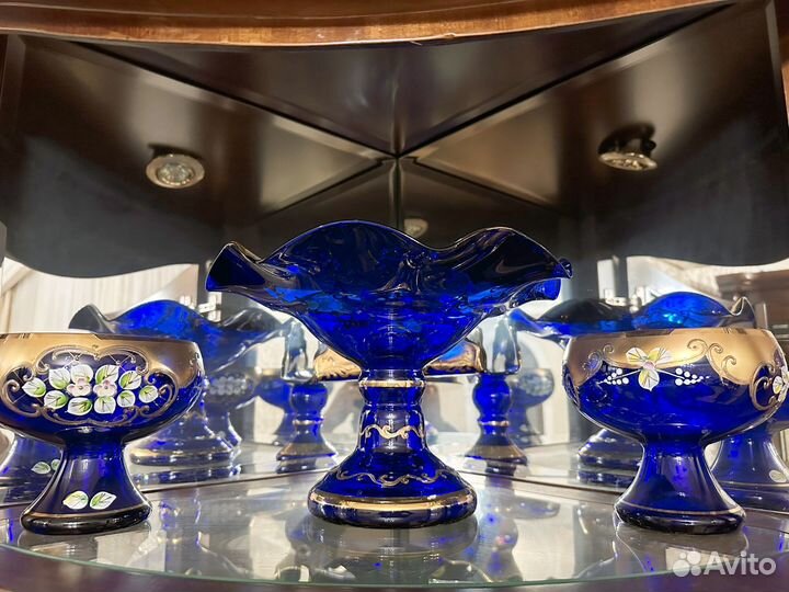 Фруктовница на ножке богема