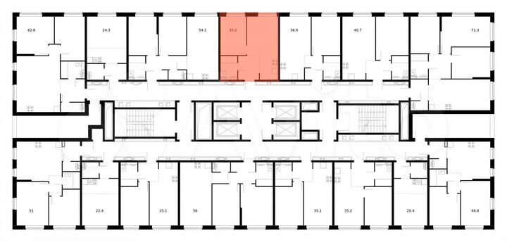 1-к. квартира, 35,2 м², 25/32 эт.