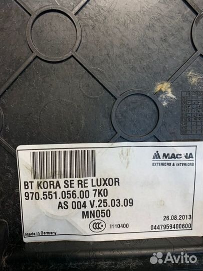 Обшивка багажника задняя правая Porshe Panamera