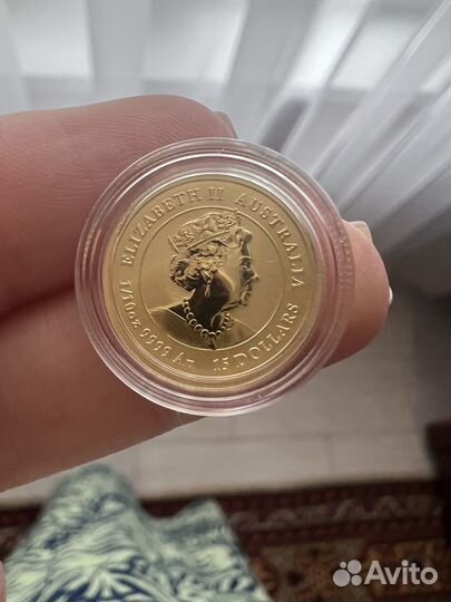 Золотая монета год тигра 1/10 унции