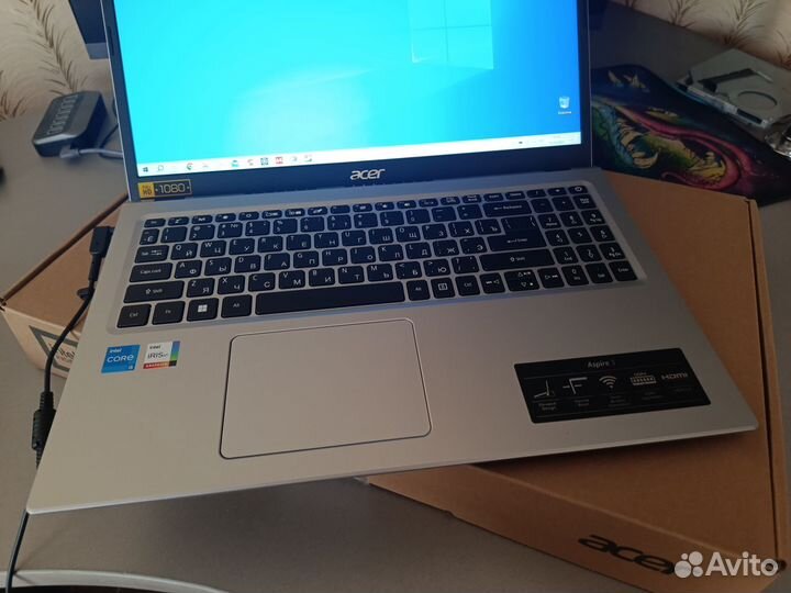 Acer- новый, ips, i5-1135, iris XE, 12Ddr4, Ssd512