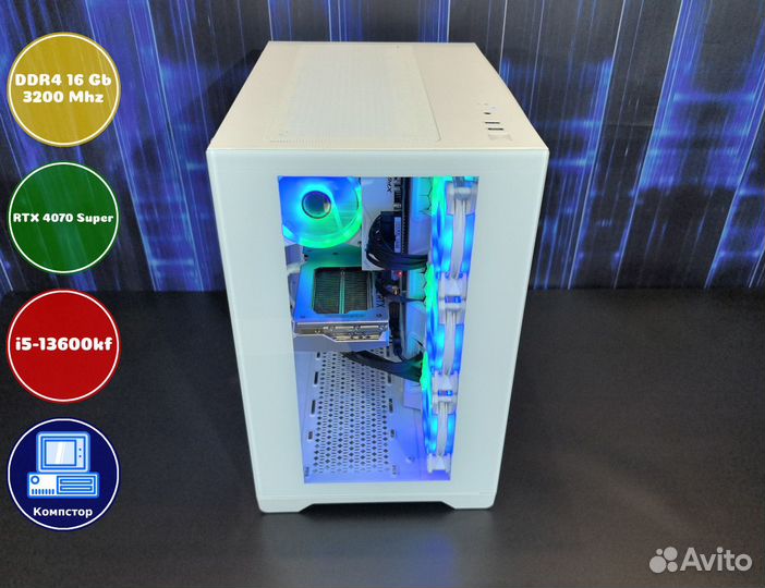 Компьютер новый i5-RTX4070SUP-16DDR4-QCH518264-B760
