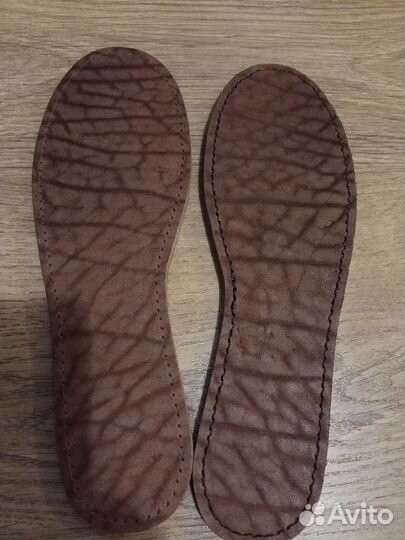 Стельки натуральная кожа + войлок ручная работа
