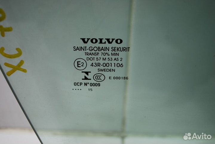 Стекло двери переднее правое Volvo Xc70 SZ59