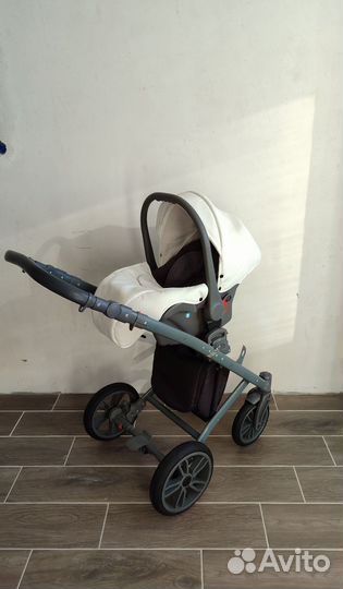 Коляска 3в1 Indigo Porto (Эко кожа)