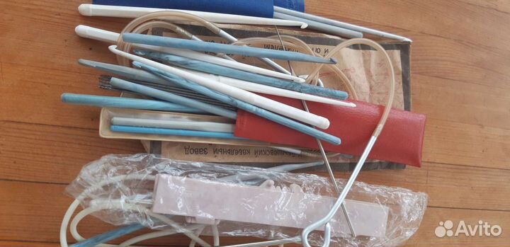 Спицы вязальные, крючки